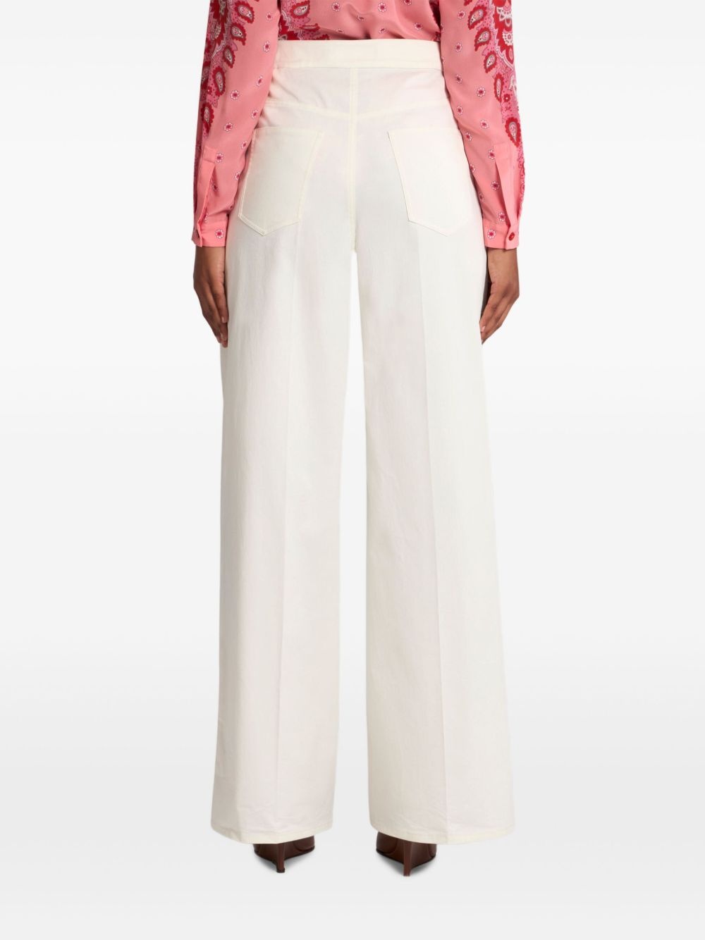 buttoned palazzo pants - 4