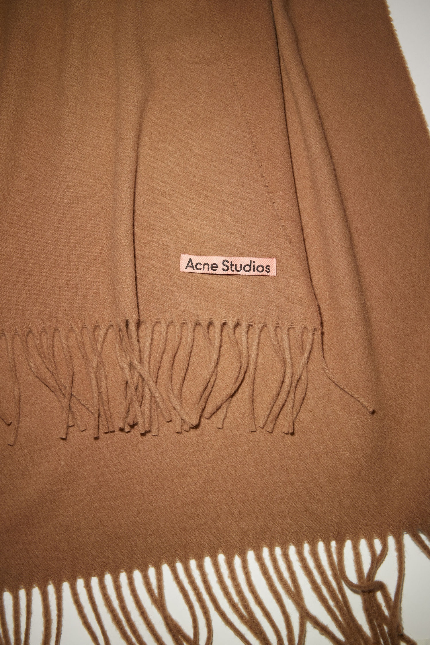 Oversized cashmere scarf - Caramel brown - 4