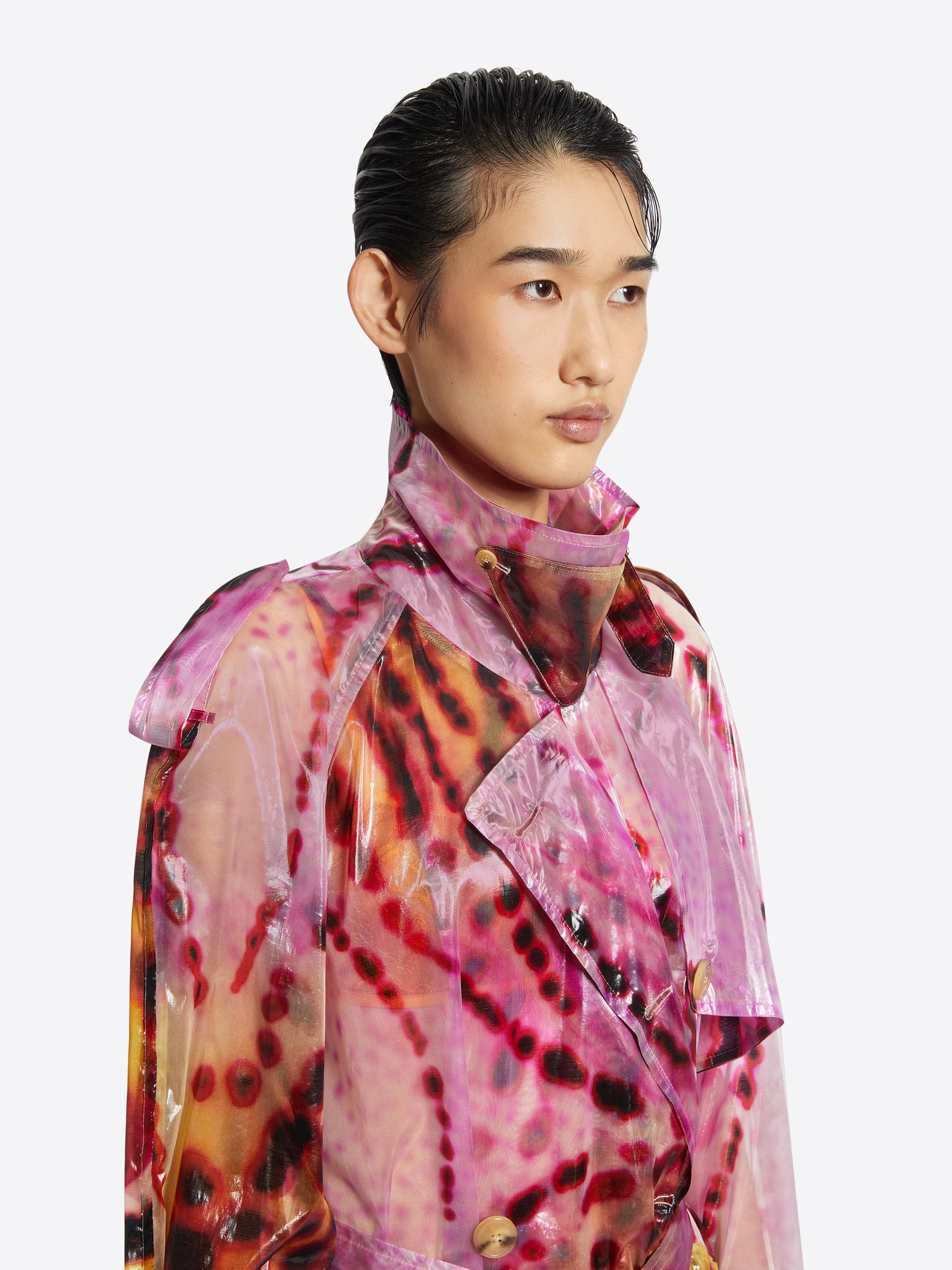 VIP【送料関税込】DRIES VAN NOTEN RISTO PRINTED TRENCH COAT Dries Van Noten PRINTED TRENCH COAT | REVERSIBLE