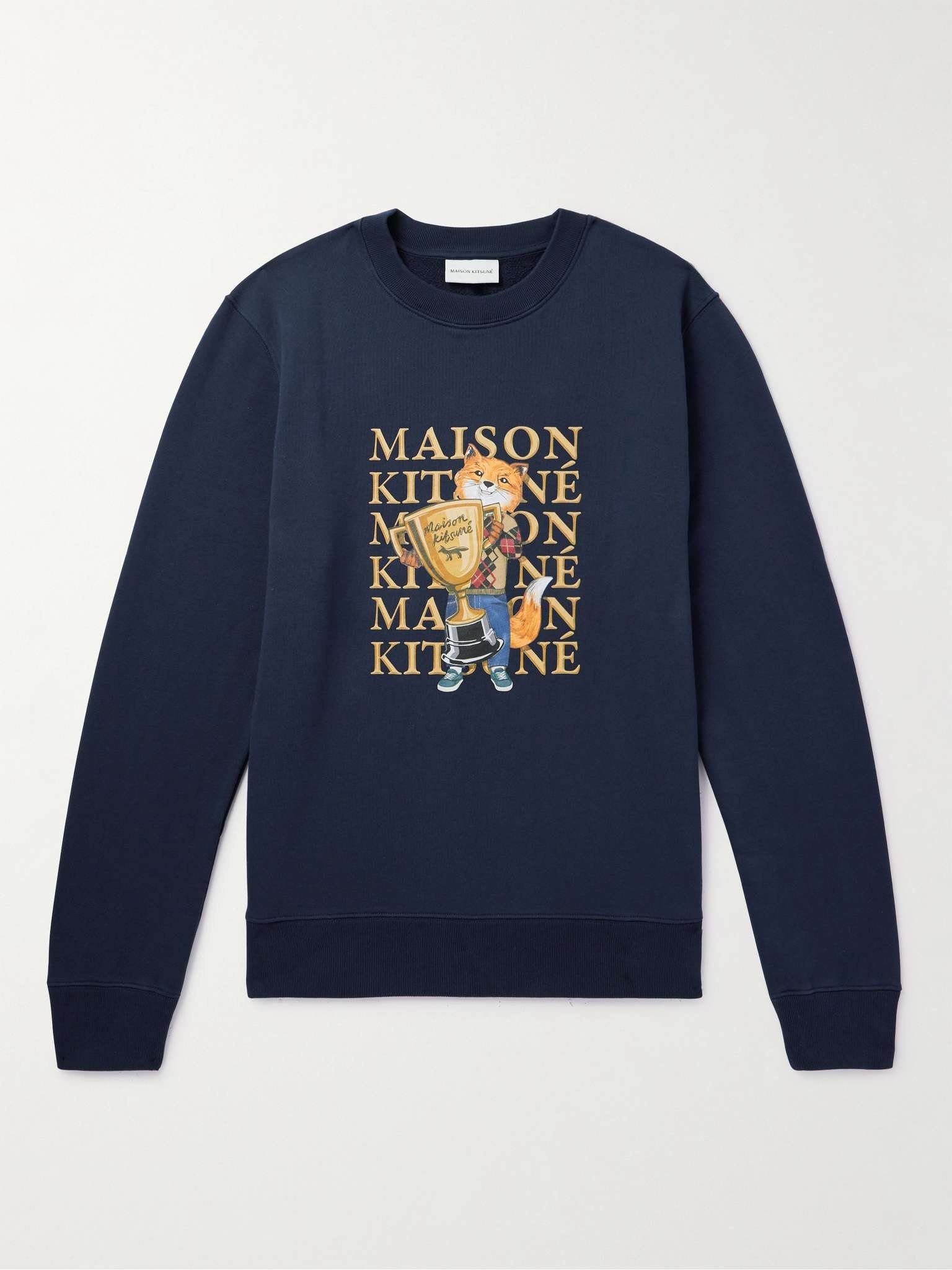 Logo-Print Cotton-Jersey Sweatshirt - 1