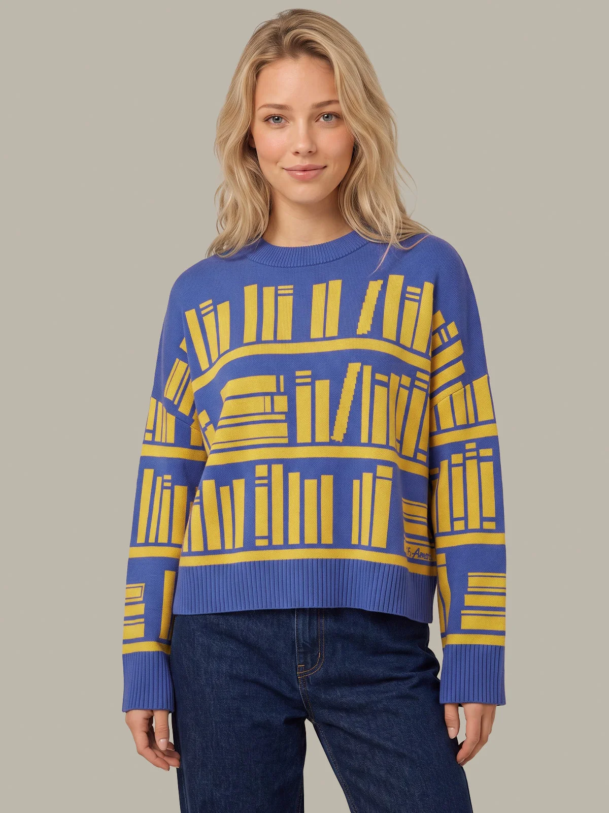 Ciara Bookshelf Sweater - 1