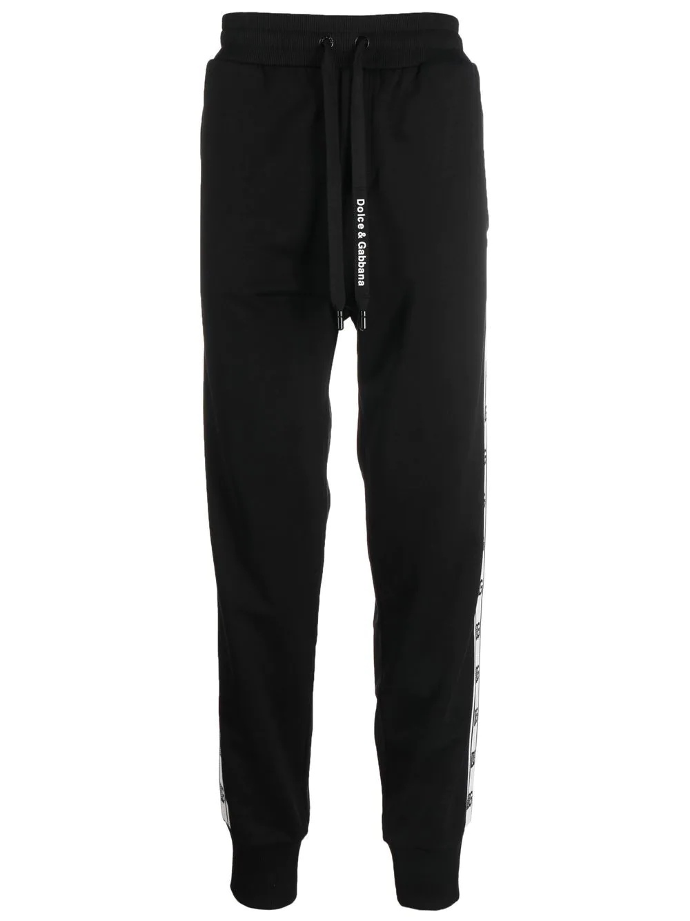 logo-tape track pants - 1