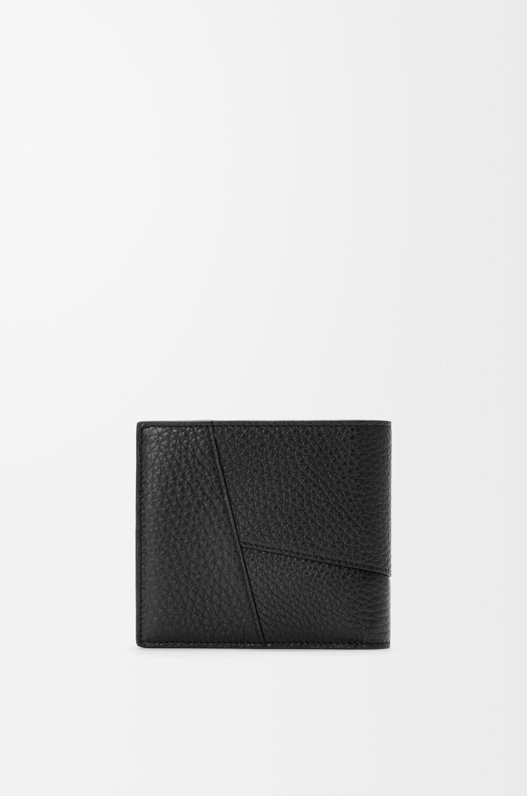 Puzzle bifold coin wallet in supple grained calfskin - 4