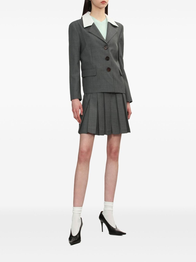 SHUSHU/TONG contrasting-lapels jacket outlook