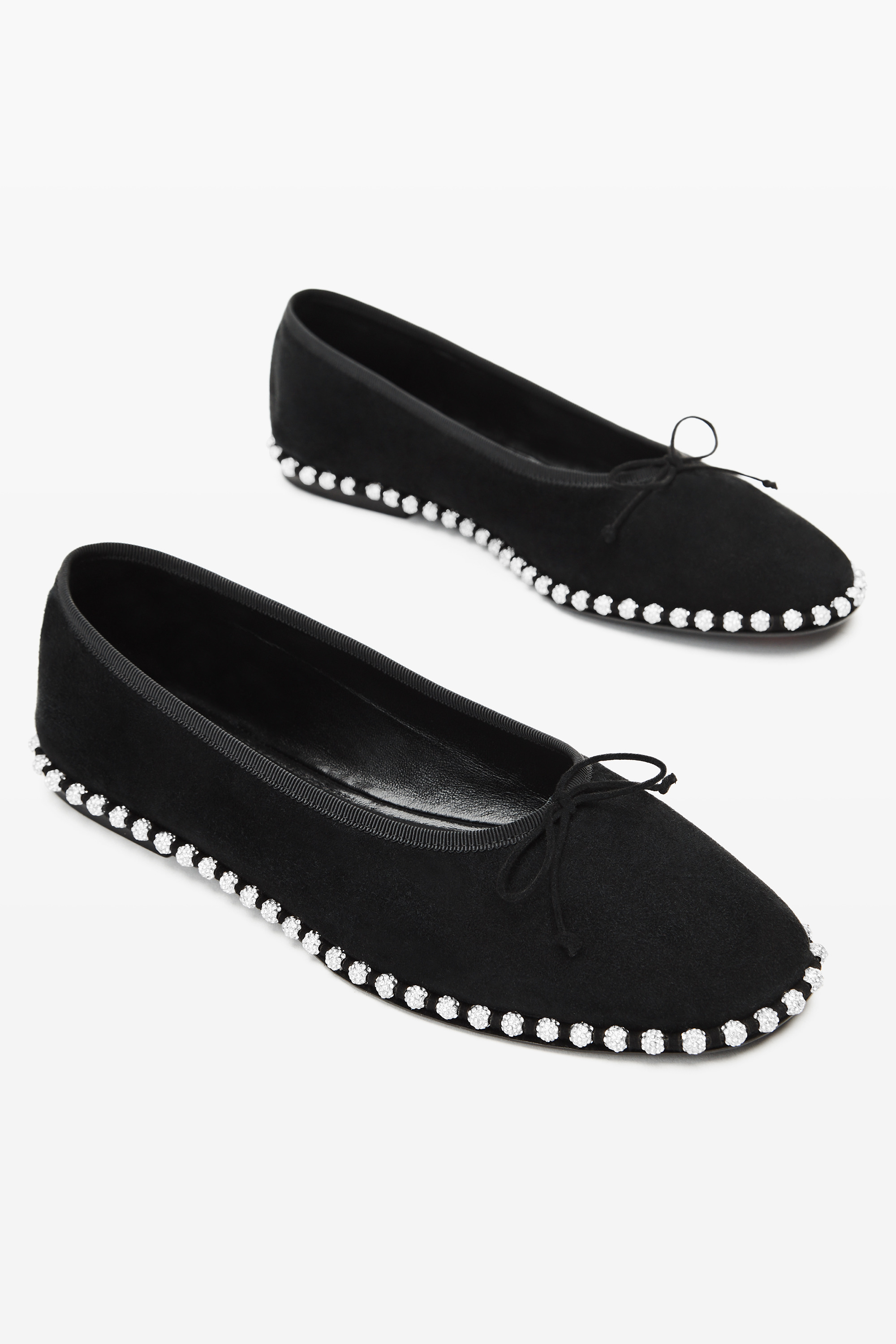 Black Suede Lina Flat - 2