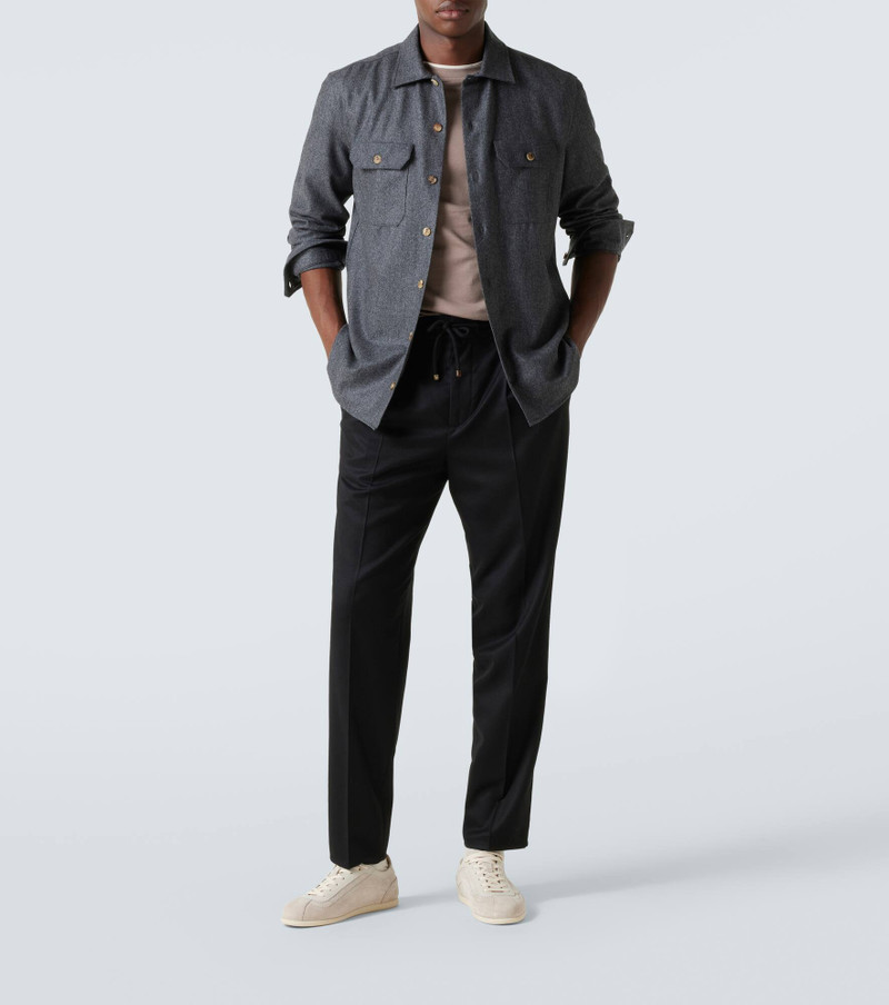 Brunello Cucinelli Virgin wool tapered pants outlook