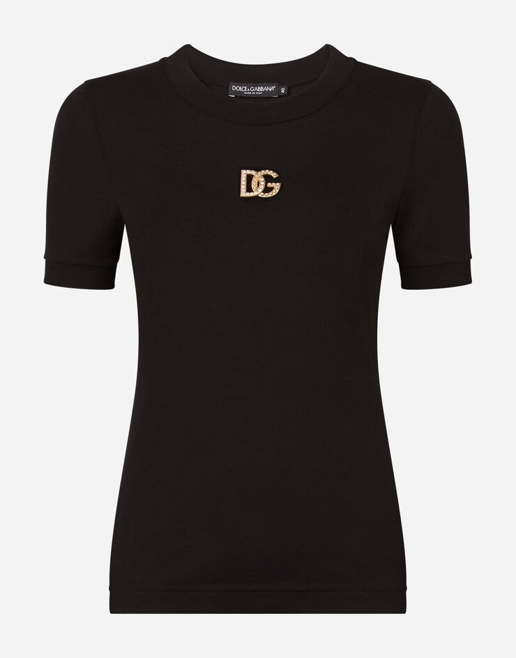 Jersey T-shirt with DG embellishment - 3