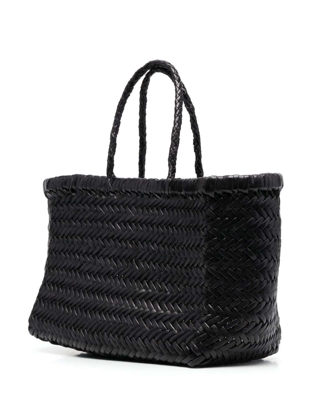 Triple Jump Small woven leather tote - 3