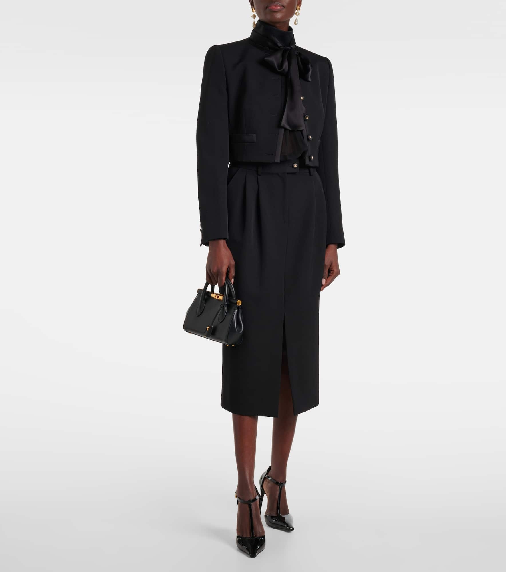 Virgin wool midi skirt - 2