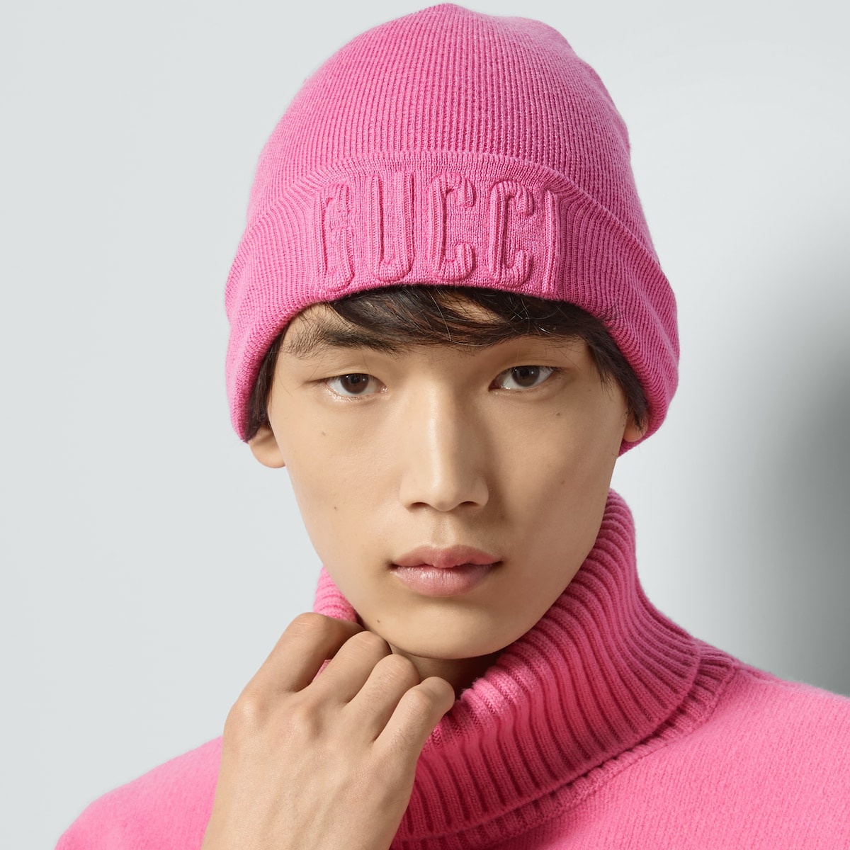 Wool hat with Gucci embroidery - 4
