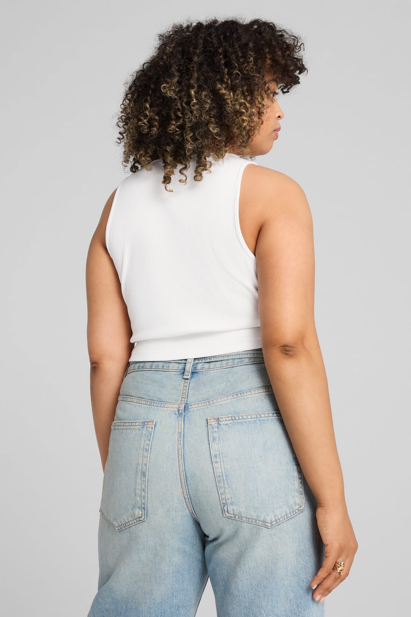 Wardrobe Essentials Women's Ribbed Crop Top - 6