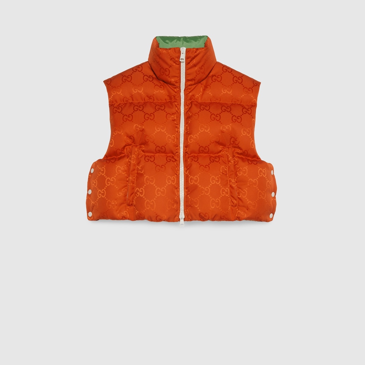 GG nylon padded vest - 1