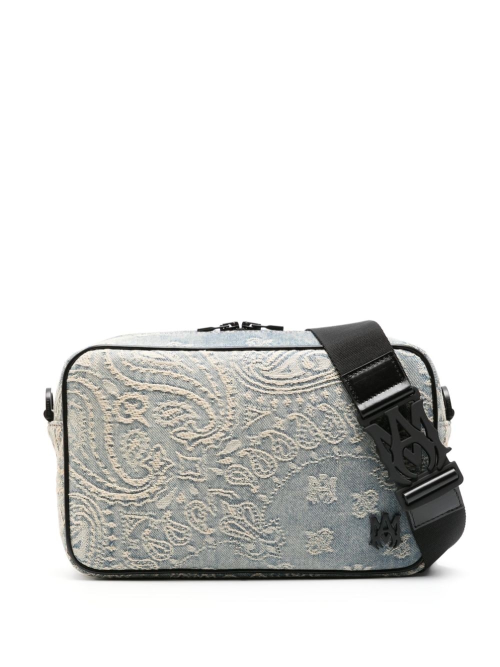 Bandana-jacquard denim camera bag - 1