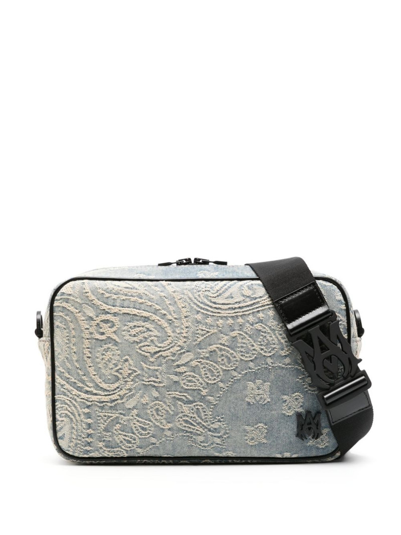 Bandana-jacquard denim camera bag 1