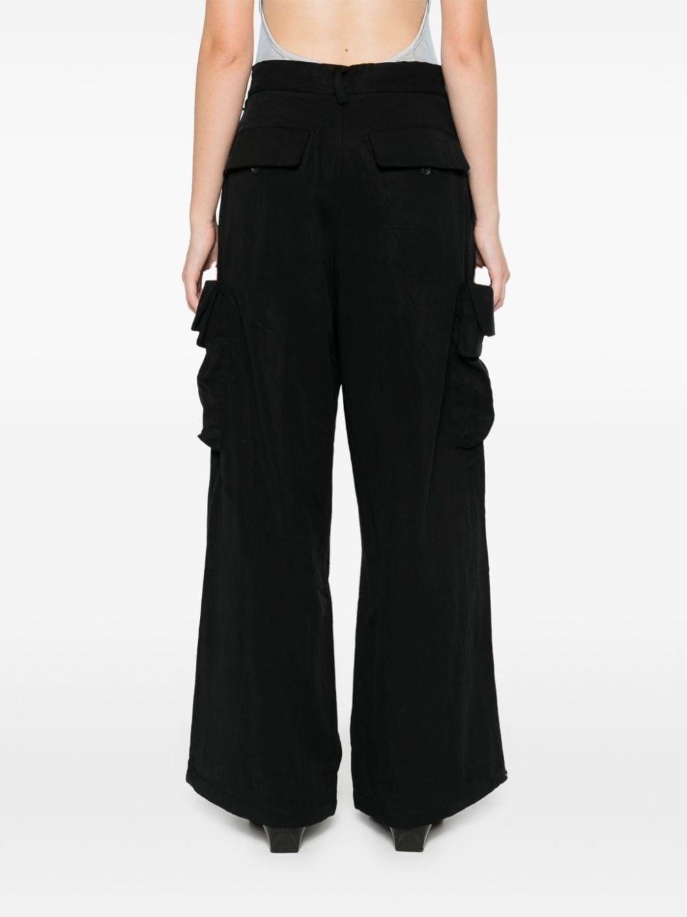 drawstring cargo trousers - 4
