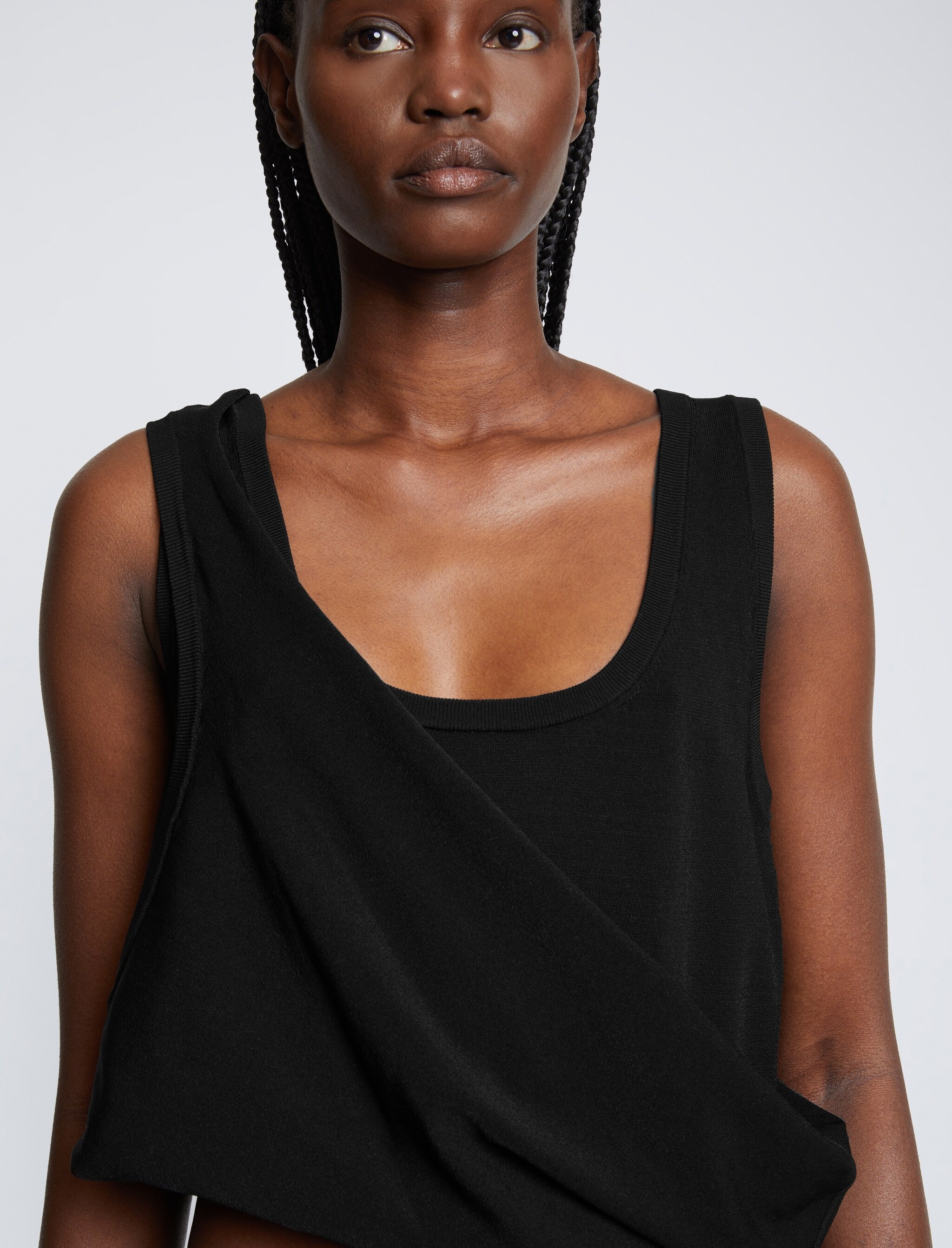 Matte Viscose Knit Tank Top - 6