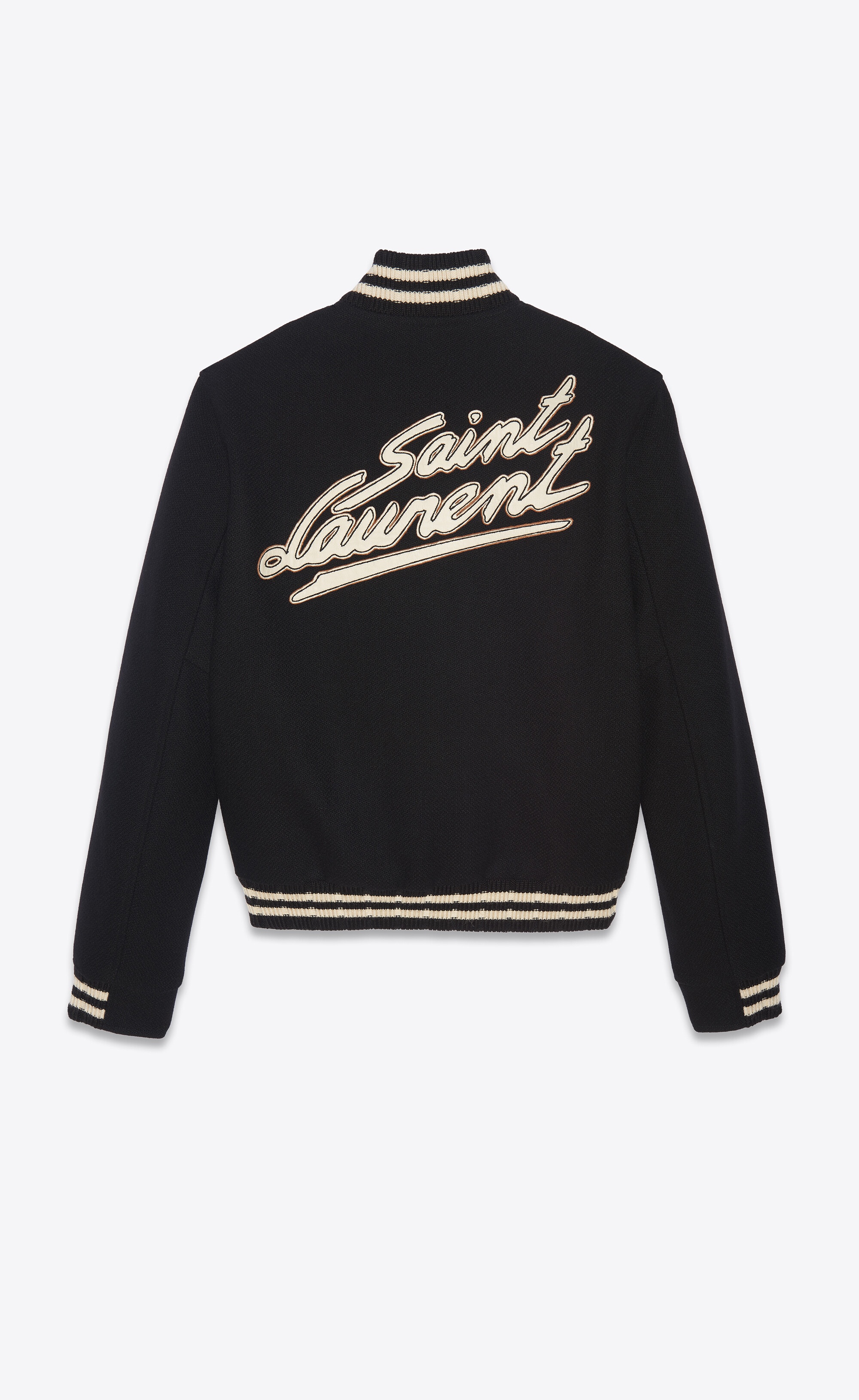 saint laurent teddy jacket in wool - 2