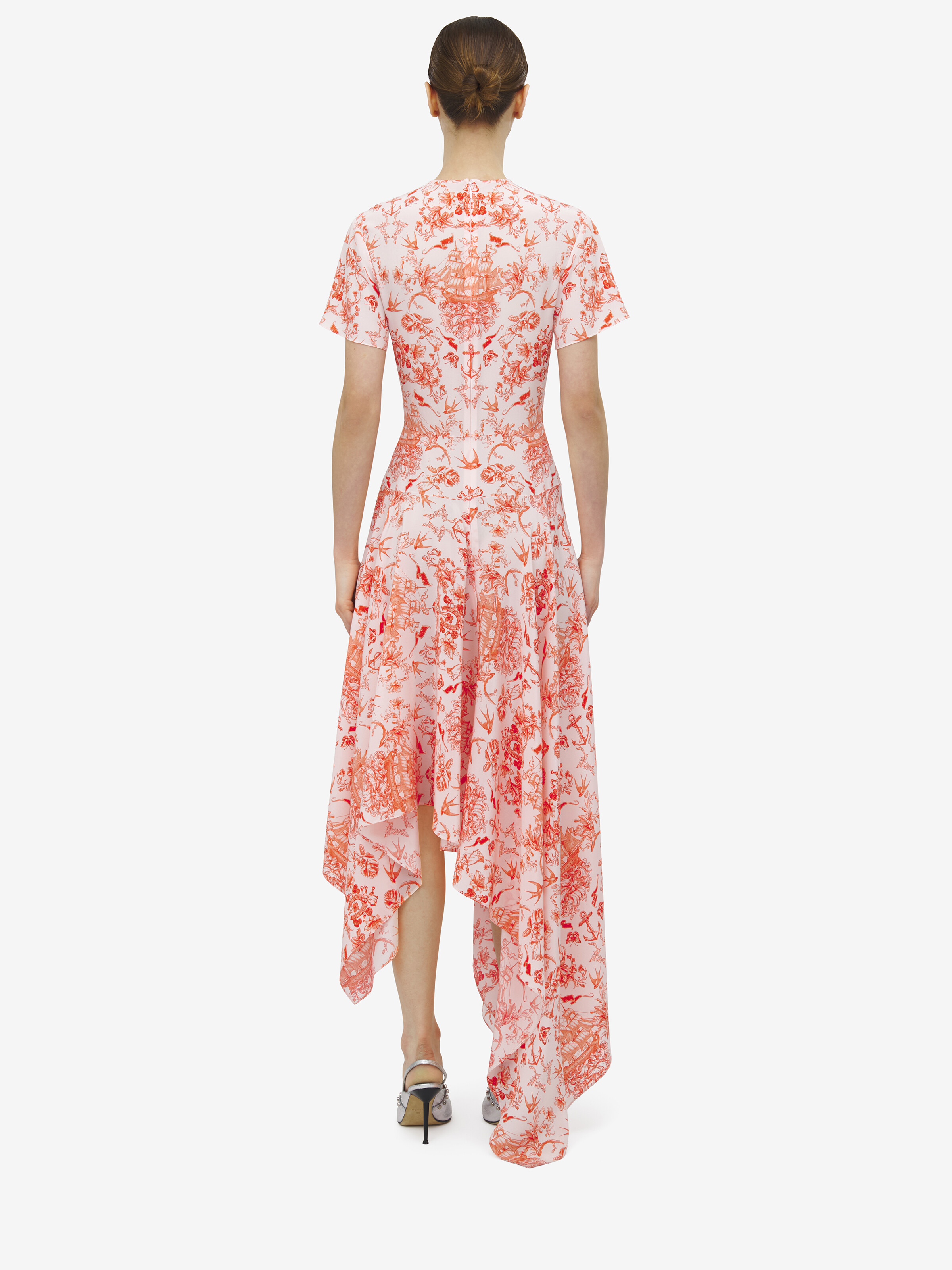 Sailor Tattoo Asymmetric Dress - 4