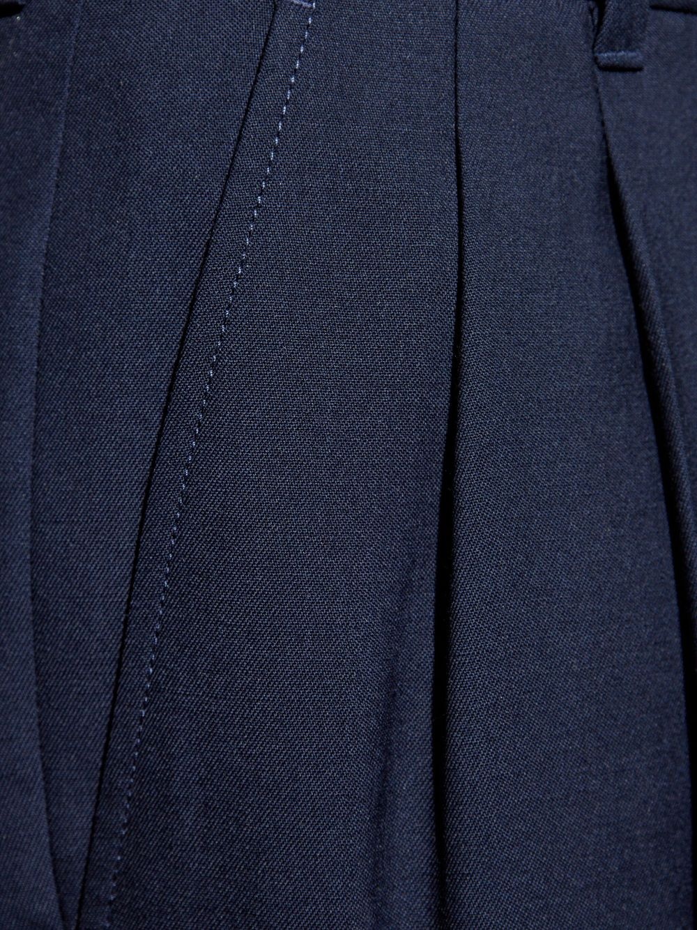 creased straight-leg trousers - 5