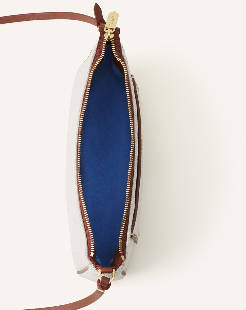 COMPAGNON SMALL ZIPPED SHOLDER BAG IN CANVAS 5