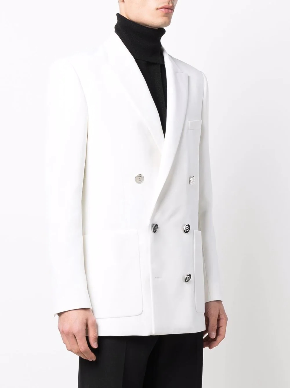 peak-lapels double-breasted blazer - 3