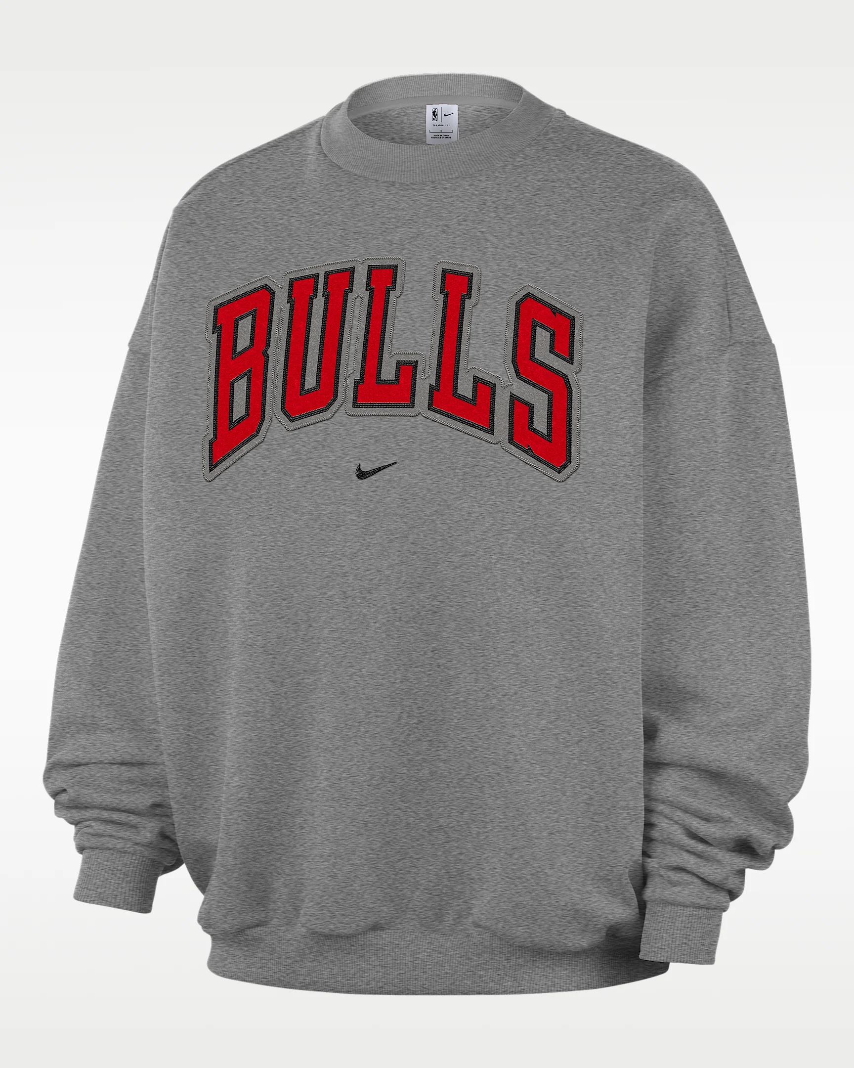 Chicago Bulls Standard Issue Men's Fleece Crew - 1