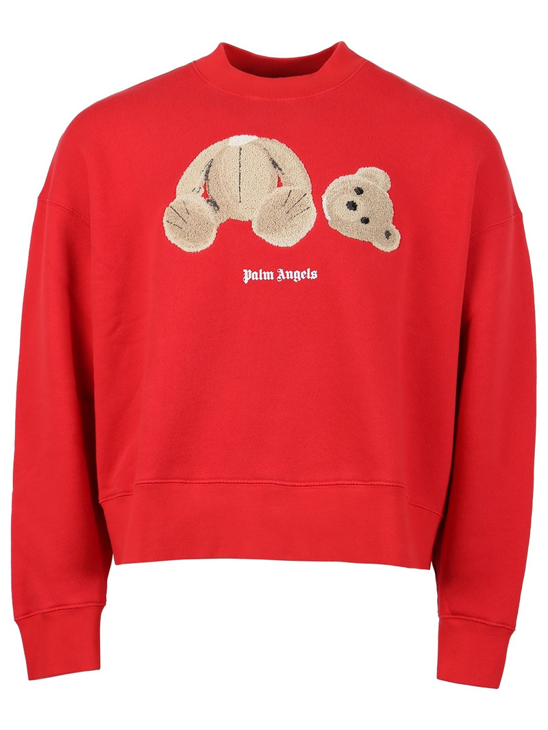 Classic PA Bear Crewneck Red and Brown - 1