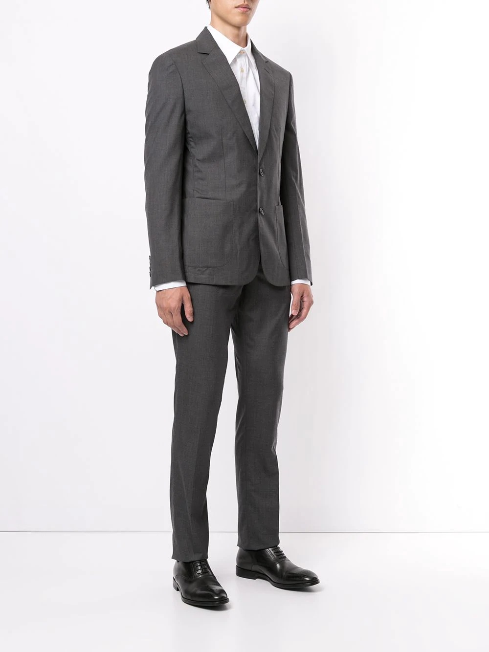 single-breasted wool suit - 3