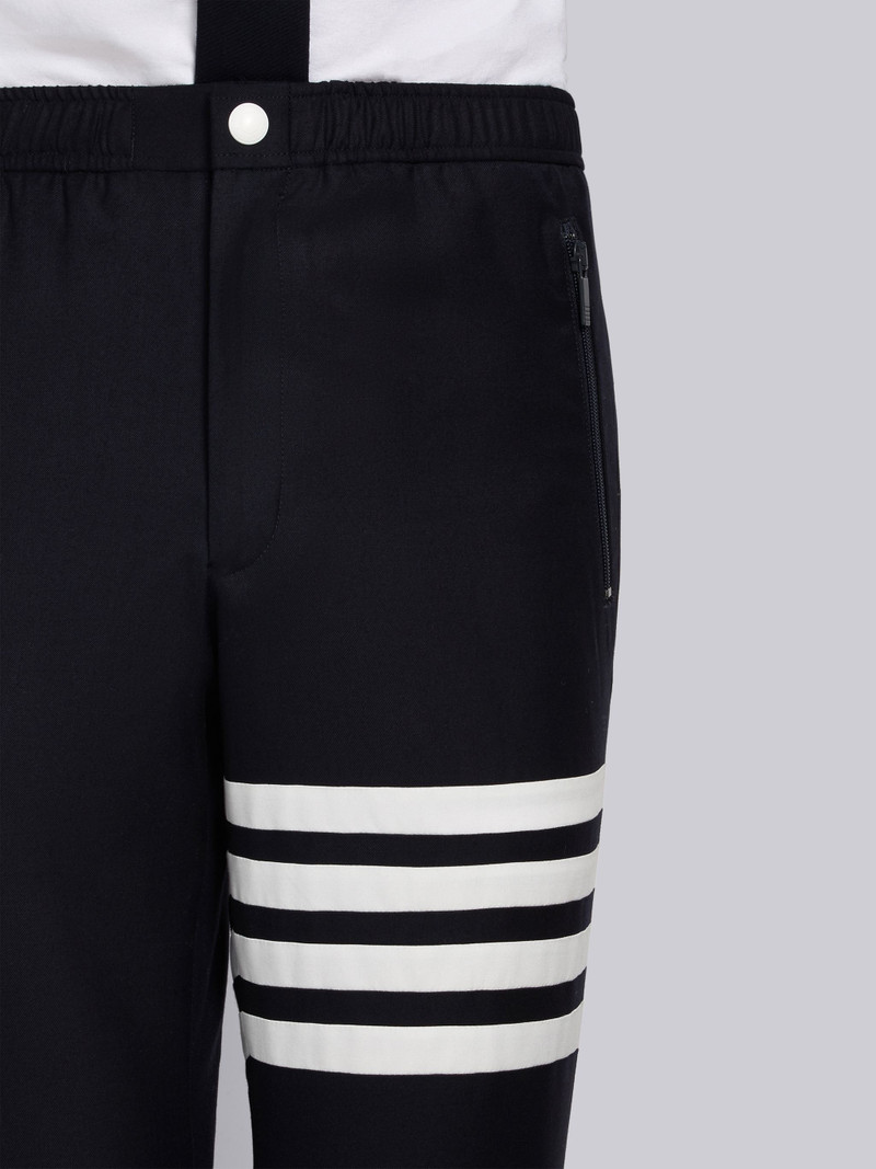 Navy Super 120's Wool Twill 4-bar Track Trouser 5