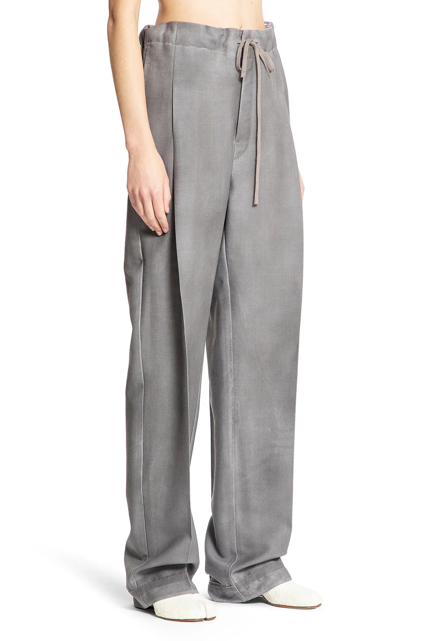 Wool-Mohair-Drawstring-Pants - 2