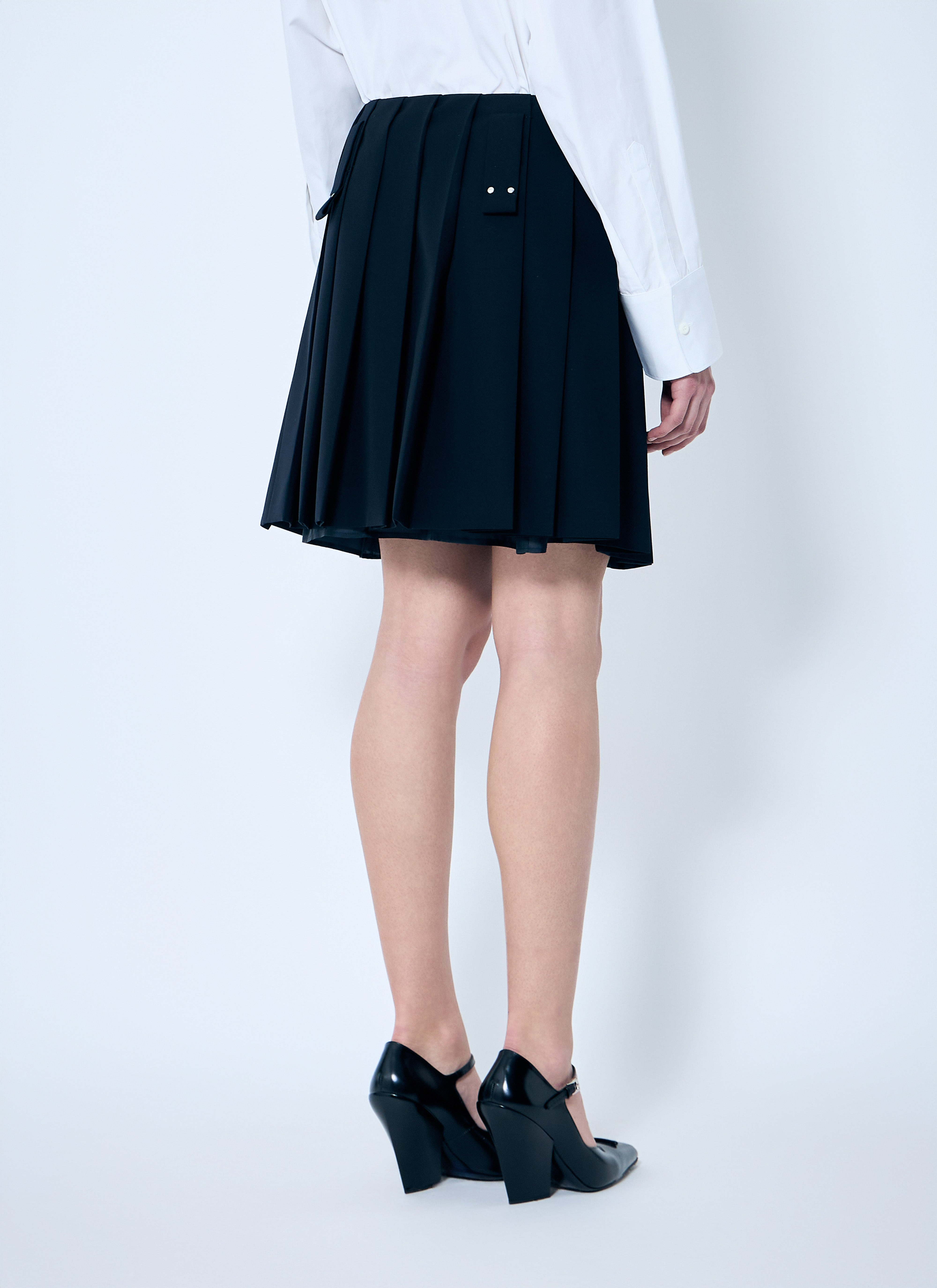 Prada Women Pleated Wool Skirt - 4