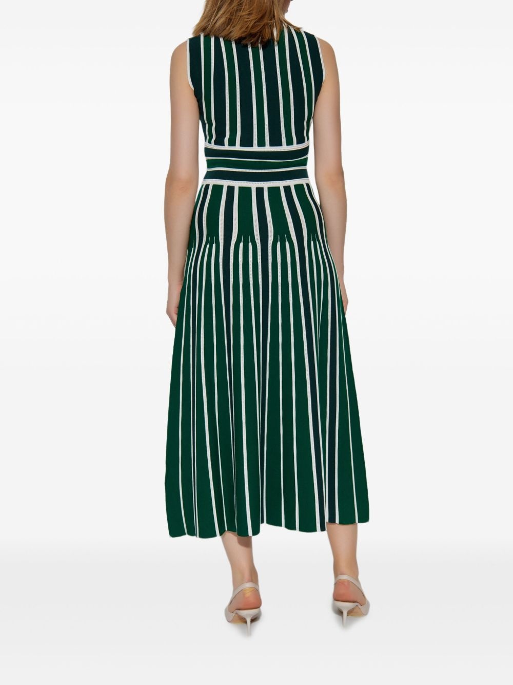 Tallone striped A-line dress - 4