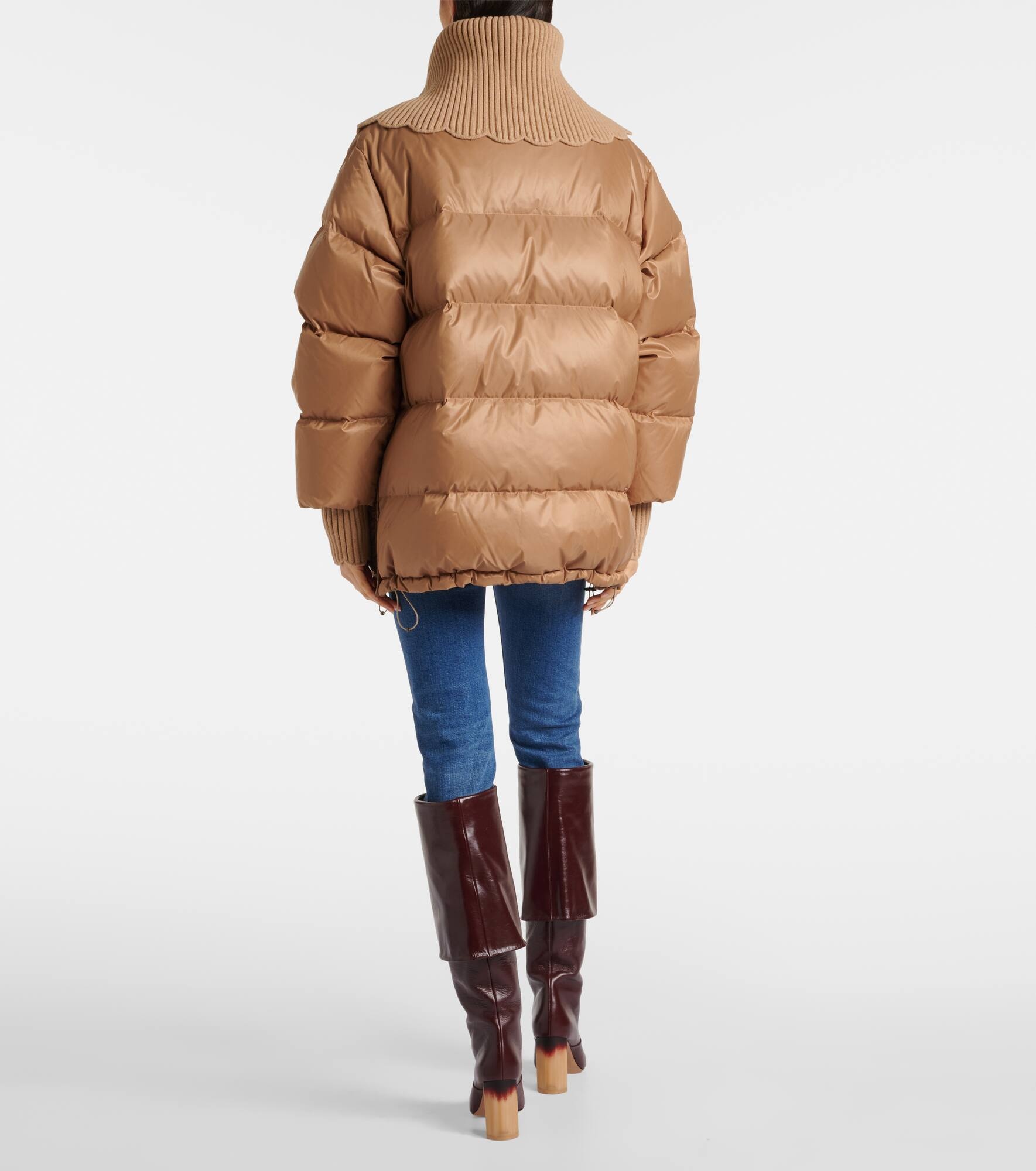 Oversized quilted down jacket - 3