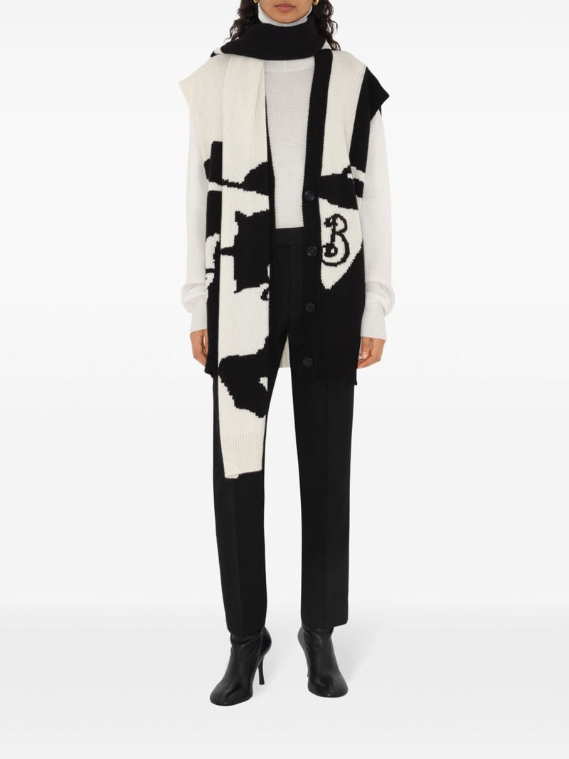 Burberry Equestrian Knight motif cape outlook