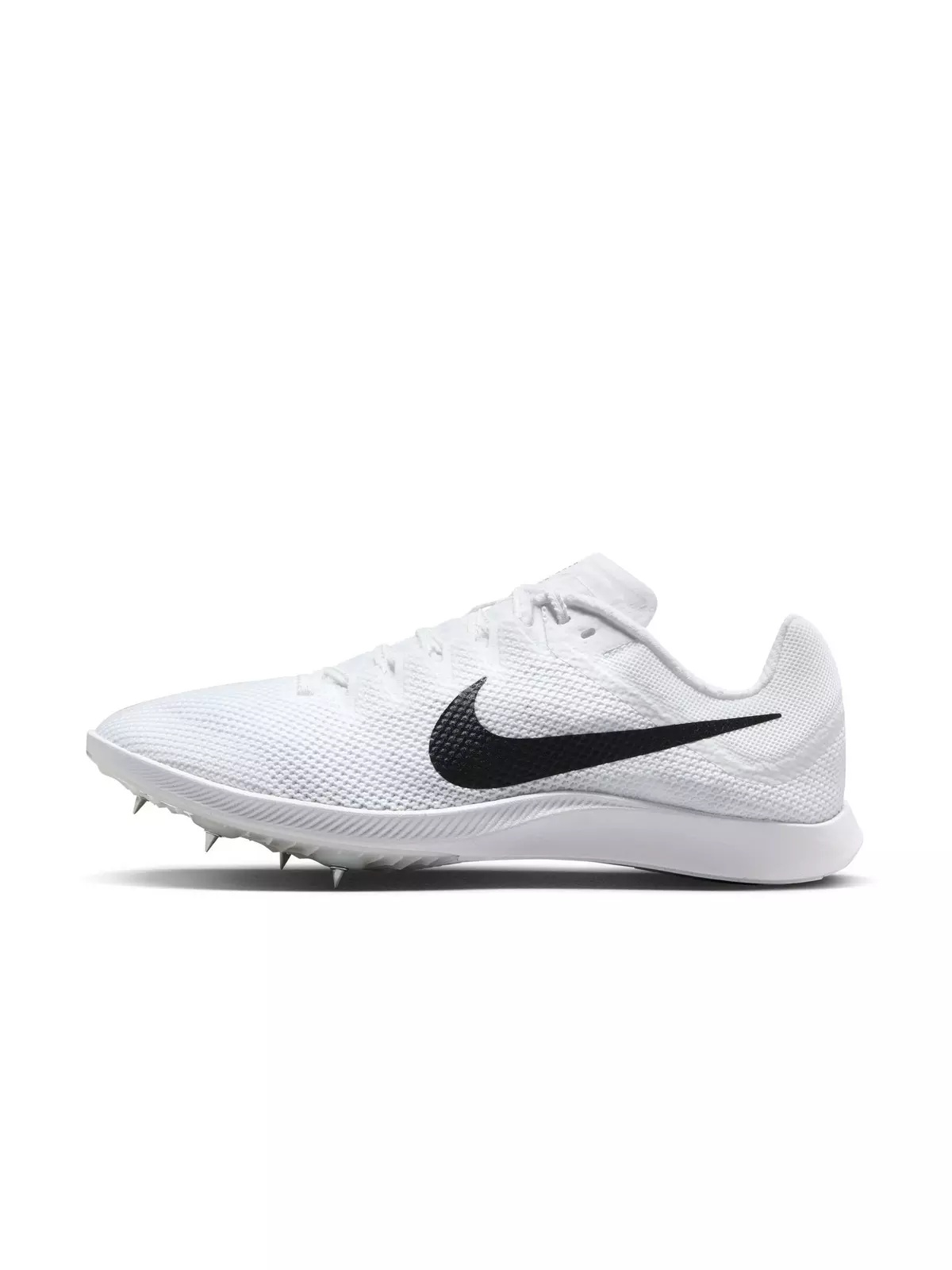 Rival Distance "White/Black/Metallic Silver" Unisex Track Spike - 3