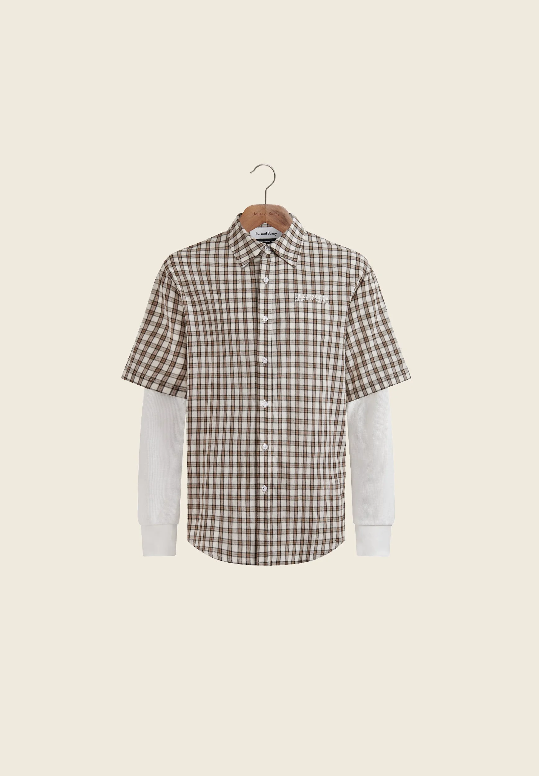 DOUBLE LAYERED BUTTON DOWN - 1