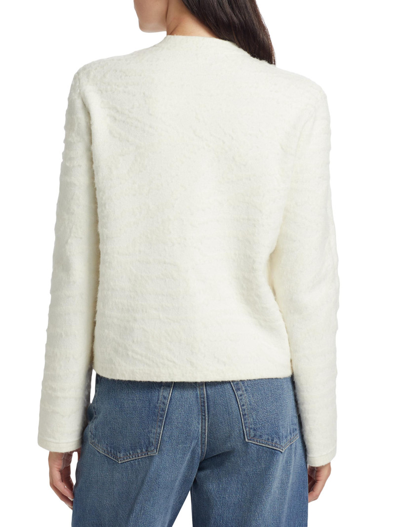 Women's Josephine Textured-Knit Jacket - Eggshell 5
