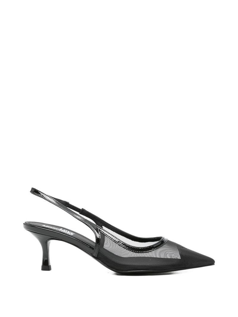 mesh point-toe pumps 1