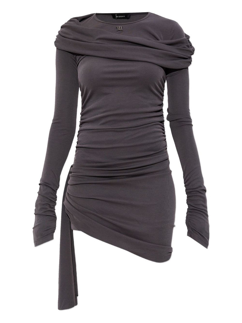 draped ruched dress 1