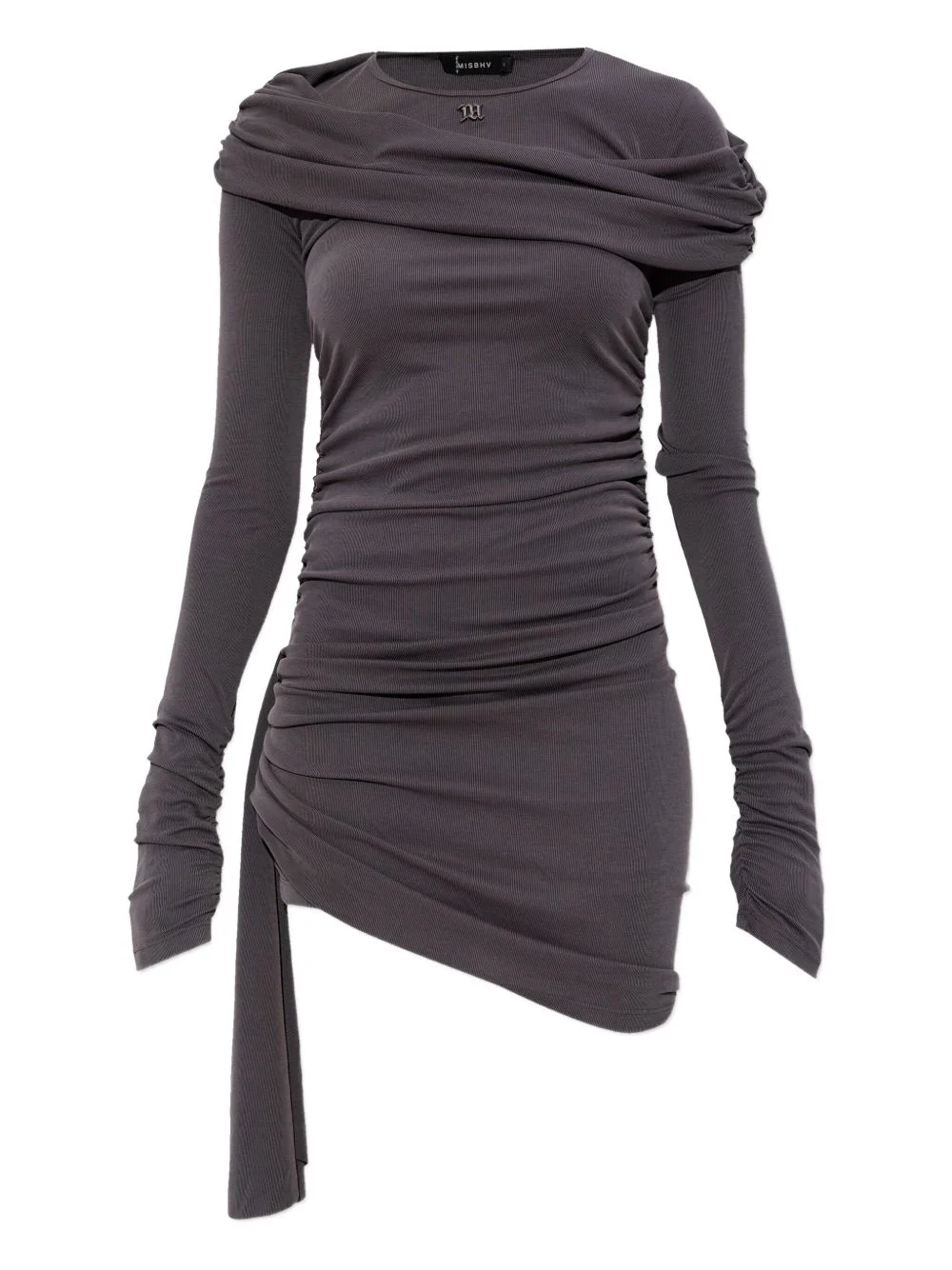 draped ruched dress - 1