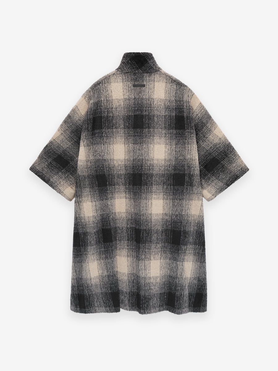 Alpaca Polo Collar Poncho - 2