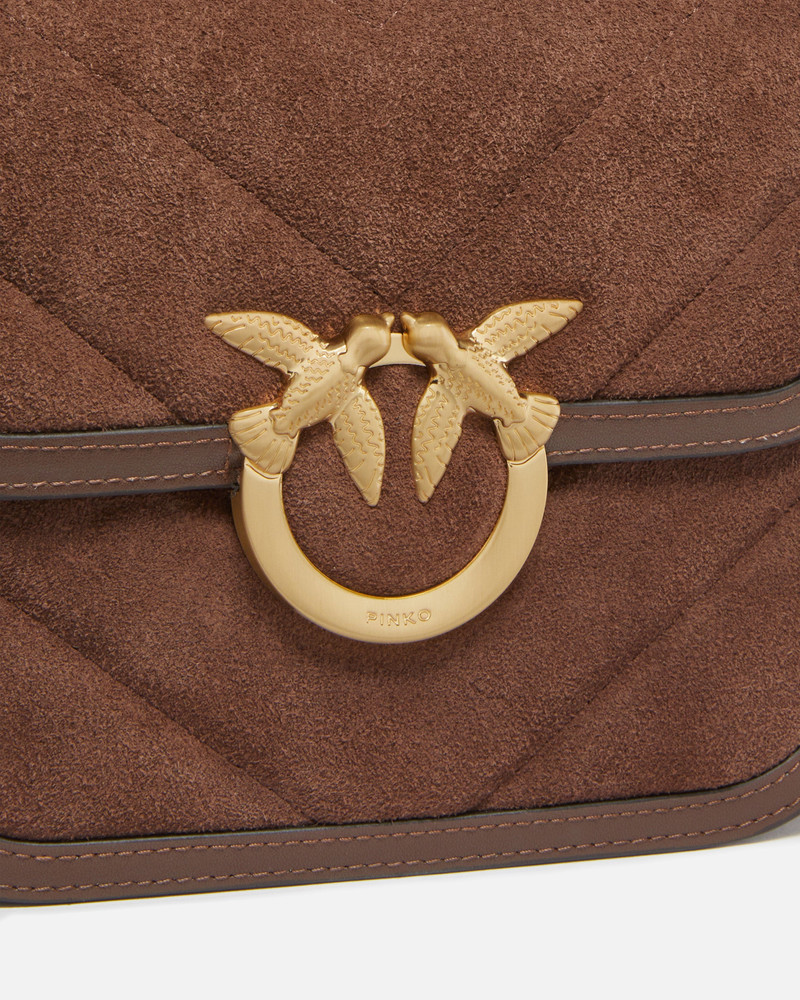 SUEDE MINI LOVE BAG BOX SHOULDER BAG 3