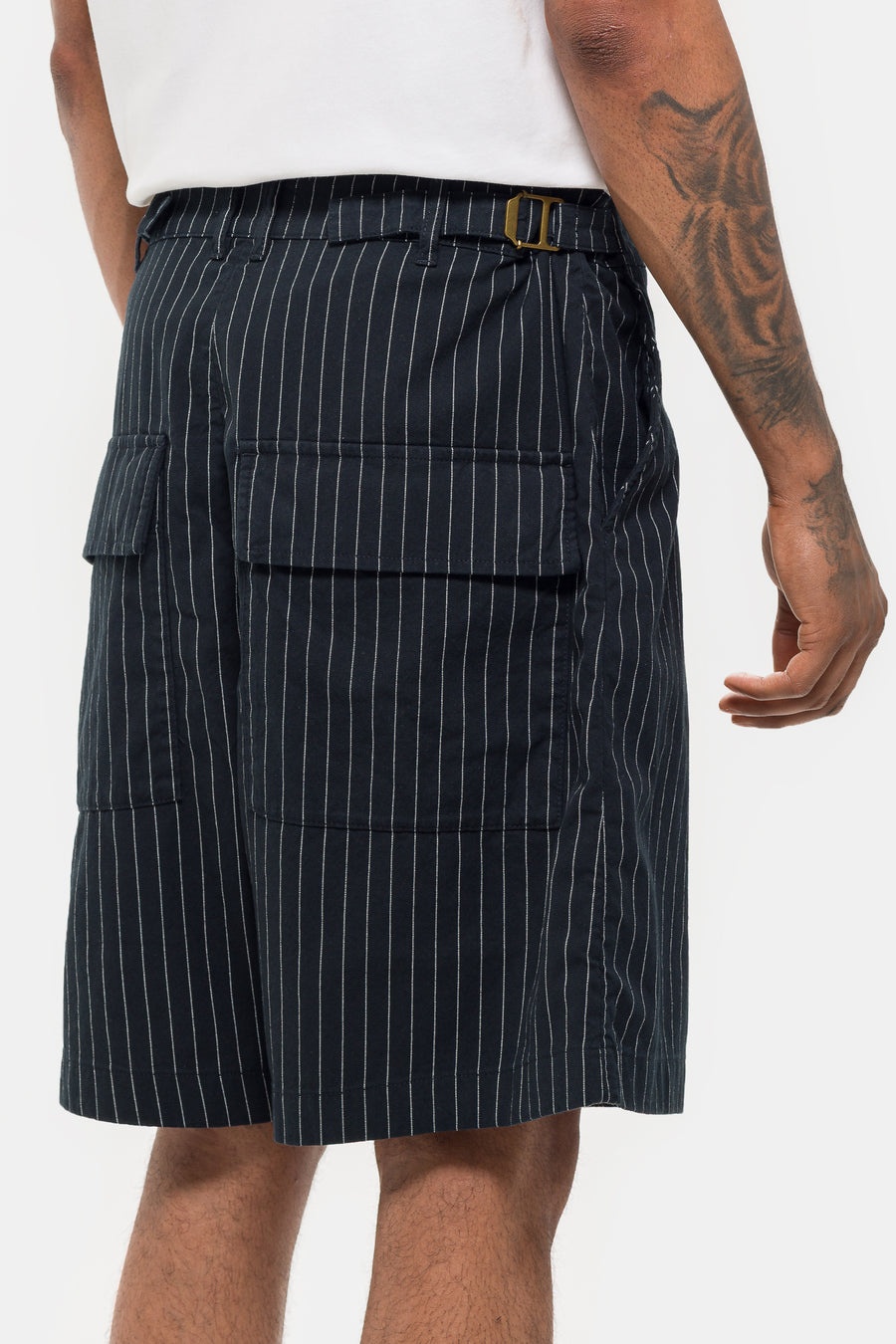 Aoshi Short in Black Pinstripe - 5