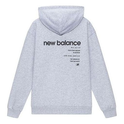 New Balance New Balance Logo Printing Sports Hoodie 'Grey' 5CB43313-GR outlook