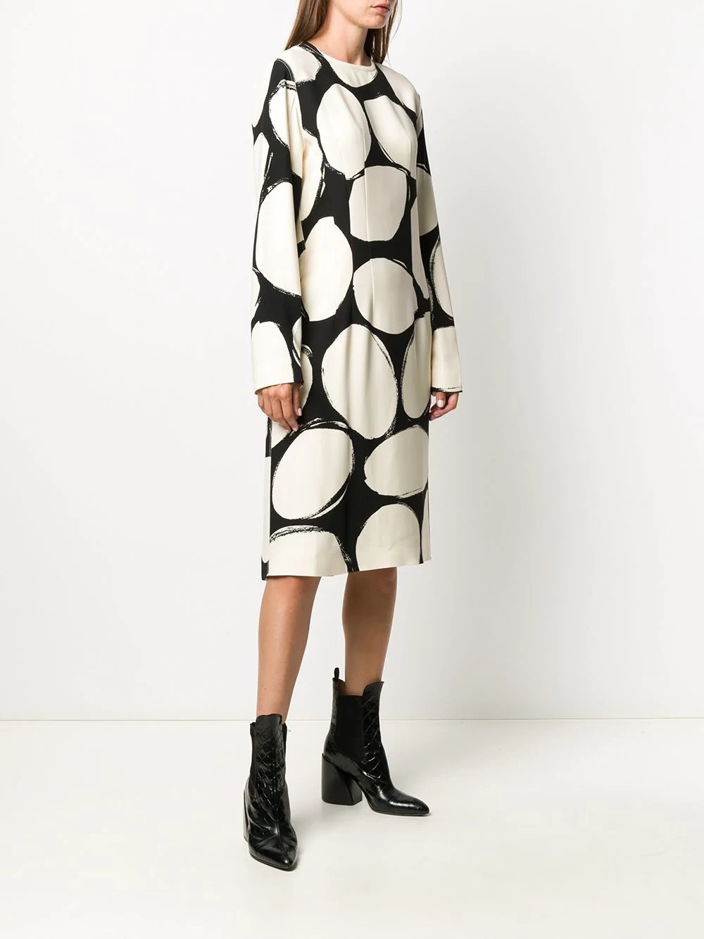 circles print shift dress - 3