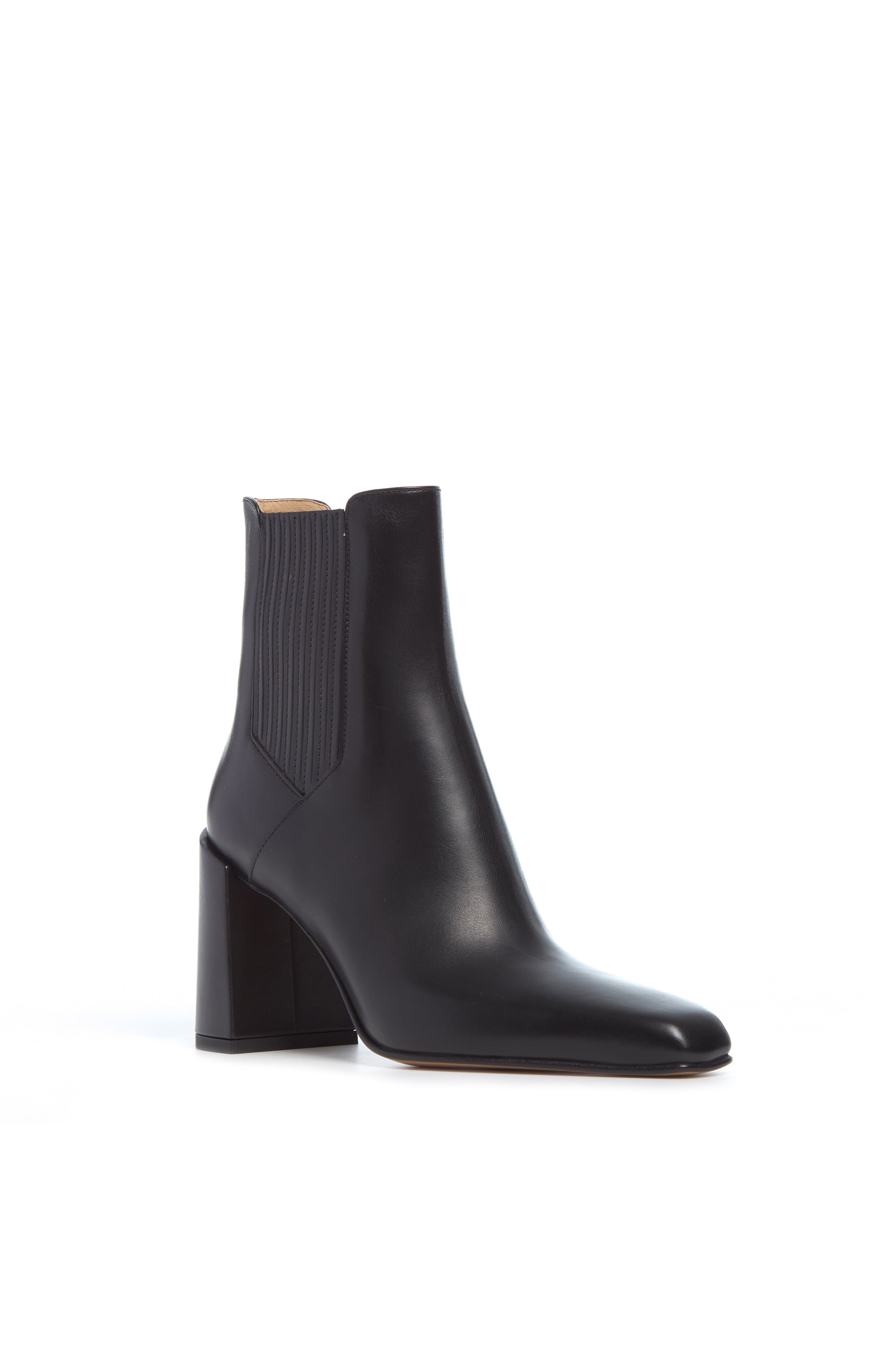 Luke High Heel Boot in Black Leather - 3