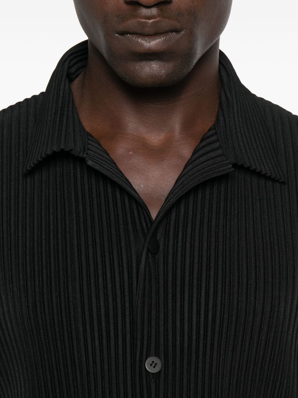 pleated short-sleeve shirt - 5