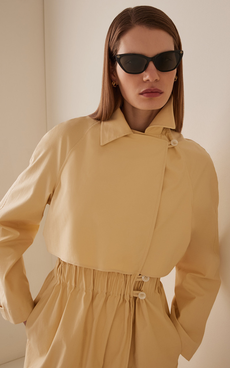 GUCCI Cat-Eye Acetate Sunglasses black outlook