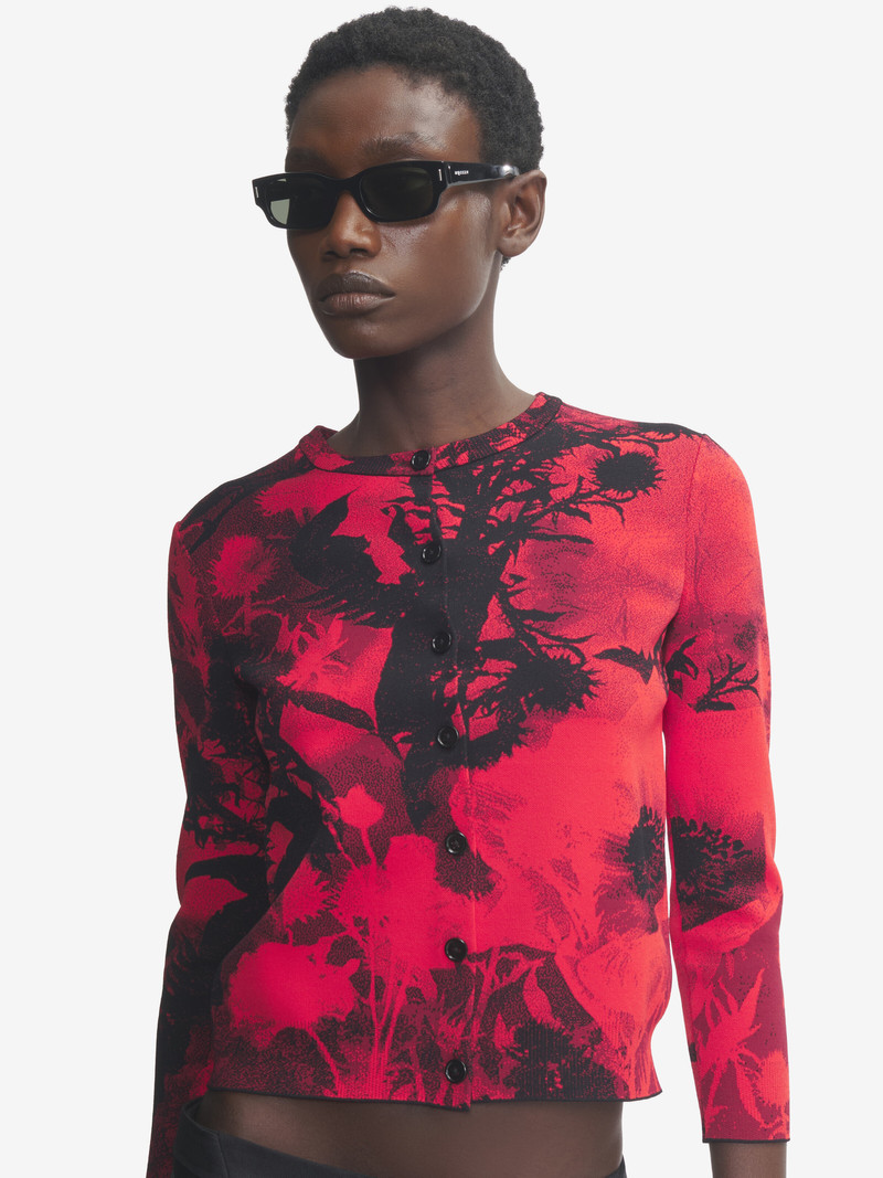 Alexander McQueen T-Bar Rivet Panthos Sunglasses outlook