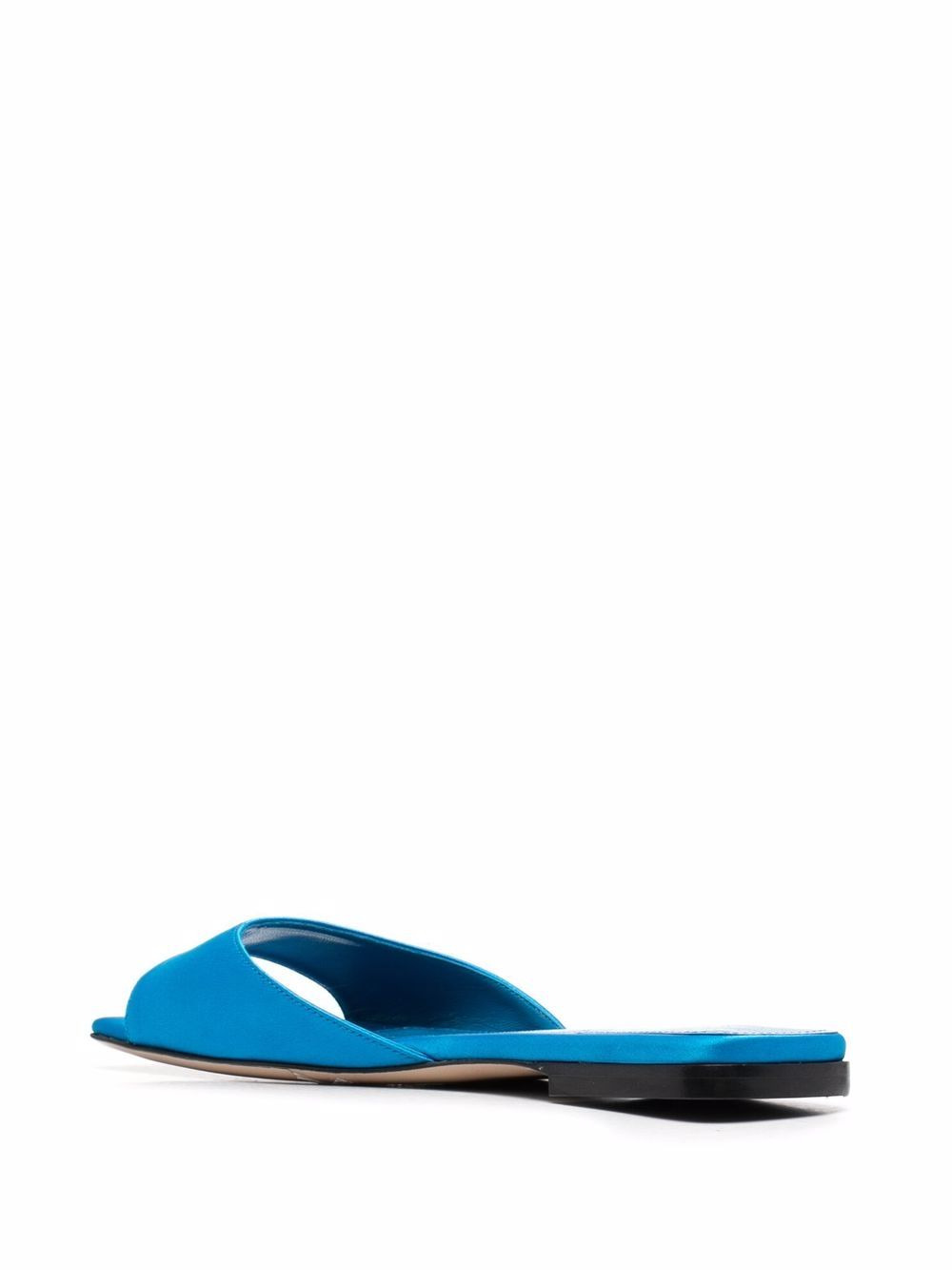 satin flat slides - 3